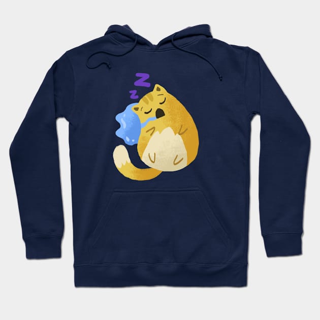 Sleeping cat Hoodie by Zhuna